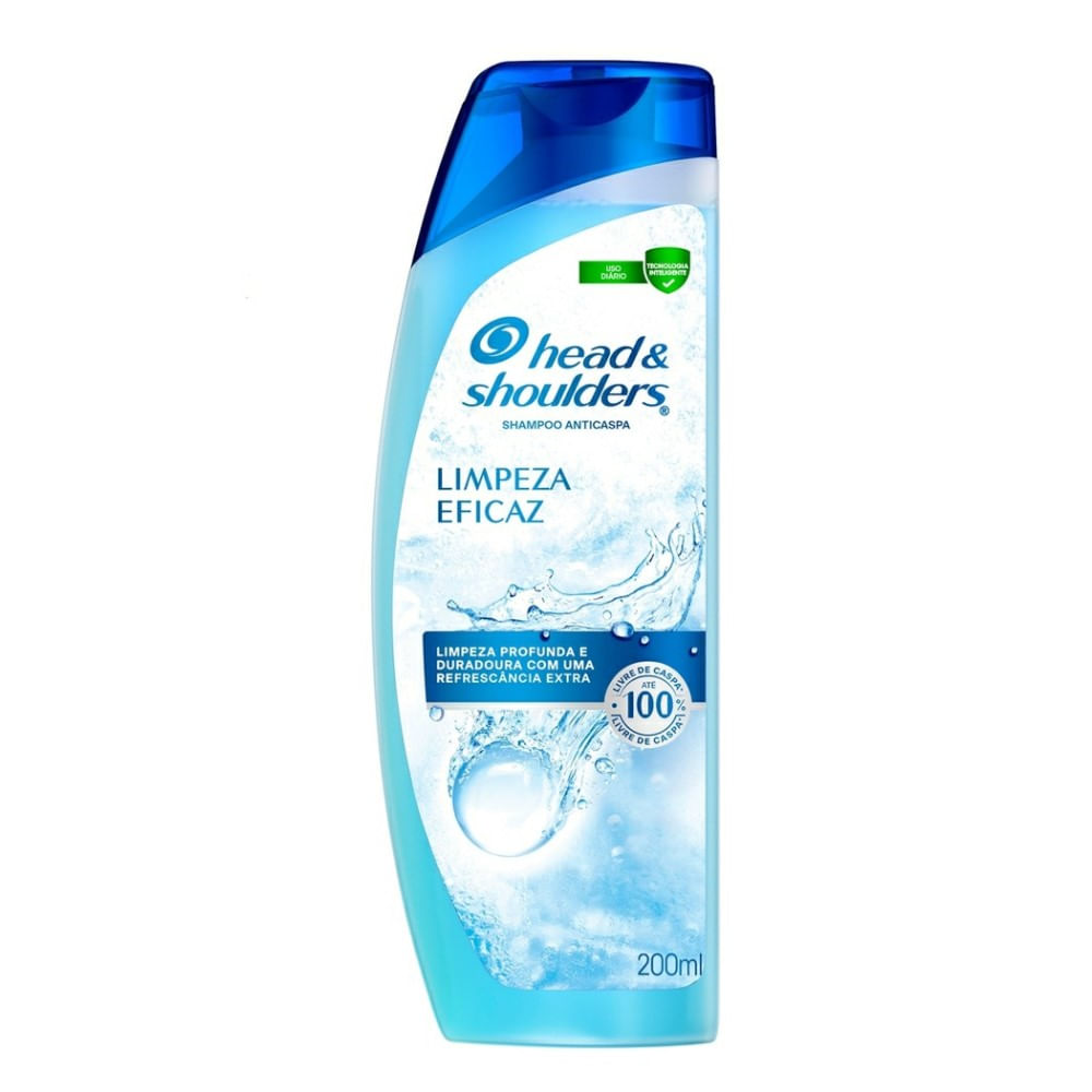 Shampoo Anticaspa Heads e Shoulders Limpeza Eficaz 200ml