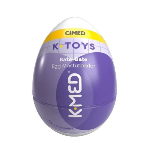 Masturbador Masculino K-Med K-Toys Bate Bate de Silicone Cores Sortidas 1 Unidade