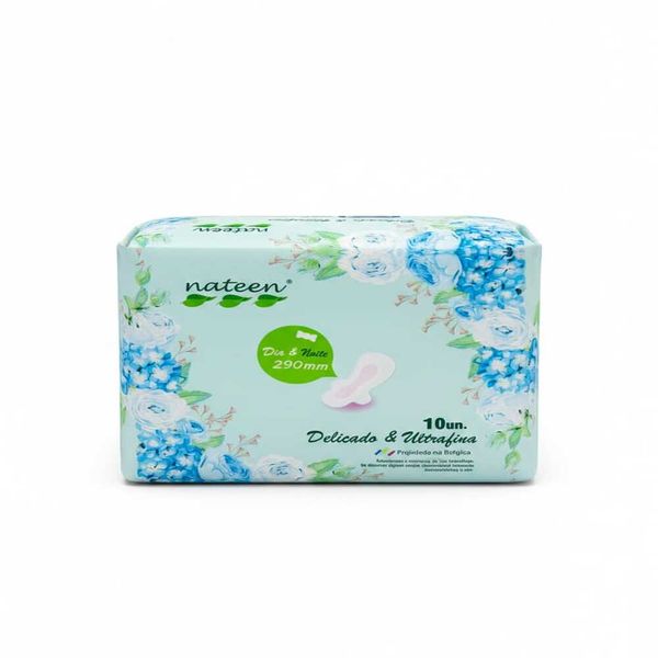 Absorvente Feminino Nateen Delicado e Ultrafino 290MM com 10 Unidades