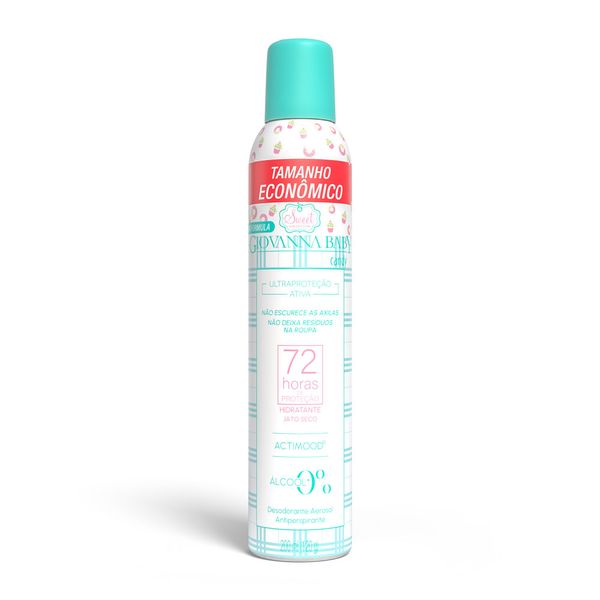 Desodorante Aerosol Giovanna Baby 72hr Candy 200ml