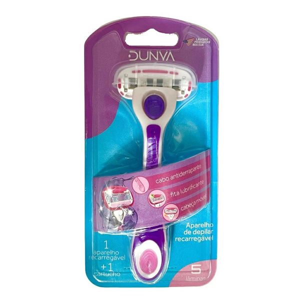 Aparelho de Depilar Recarregável Feminino Dunya + 1 Cartucho