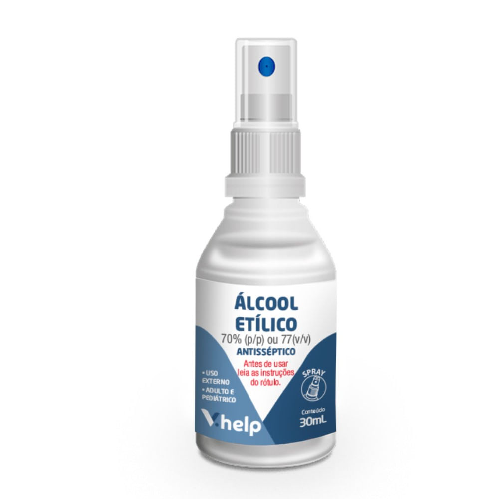 Álcool Etílico 70 V.Help Antisséptico Spray 30ml