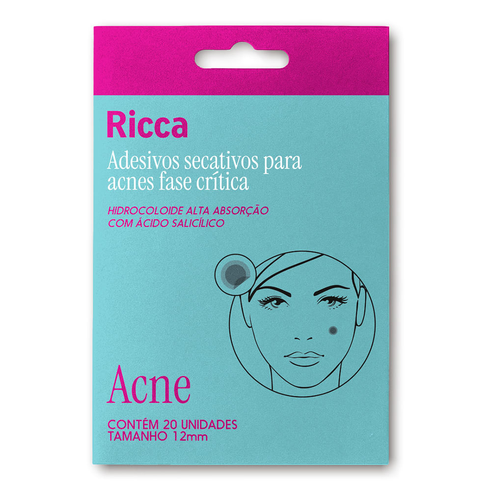 Adesivos Secativos Para Acnes Fase Crítica Ricca 20 Unidades