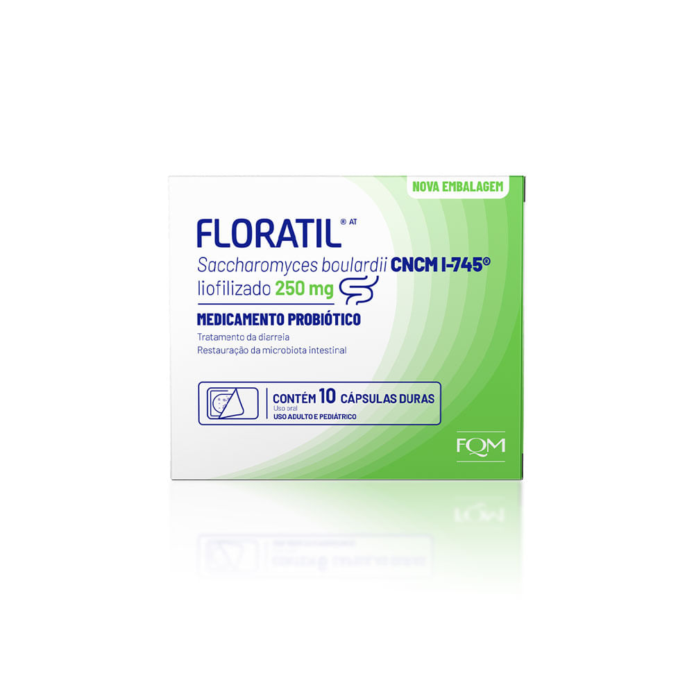 Floratil At 250mg Fqm 10 Cápsulas Gel Dura
