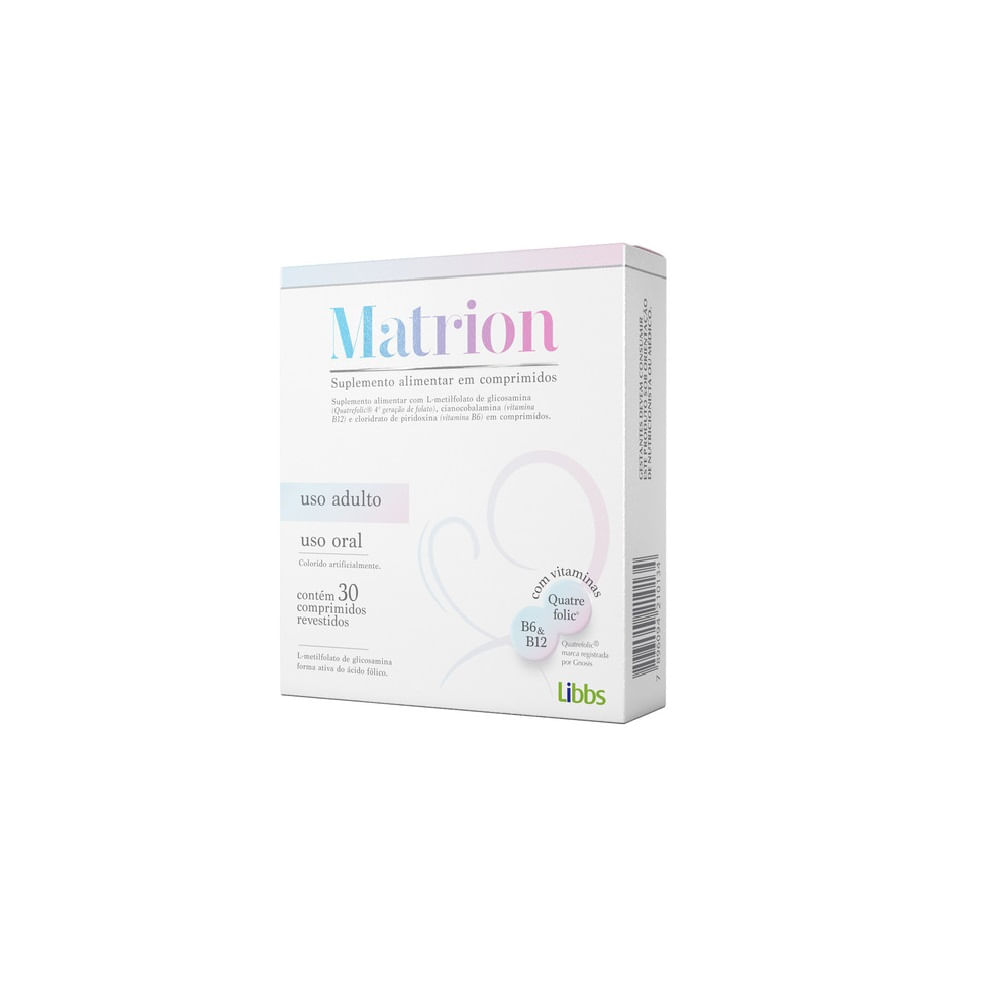 Polivitamínico para Gestantes Matrion Libbs 30 Comprimidos Revestidos