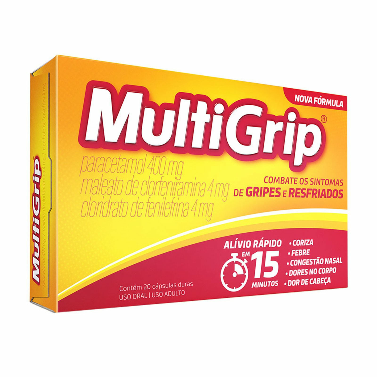 Multigrip Antigripal Multilab 20 Cápsulas