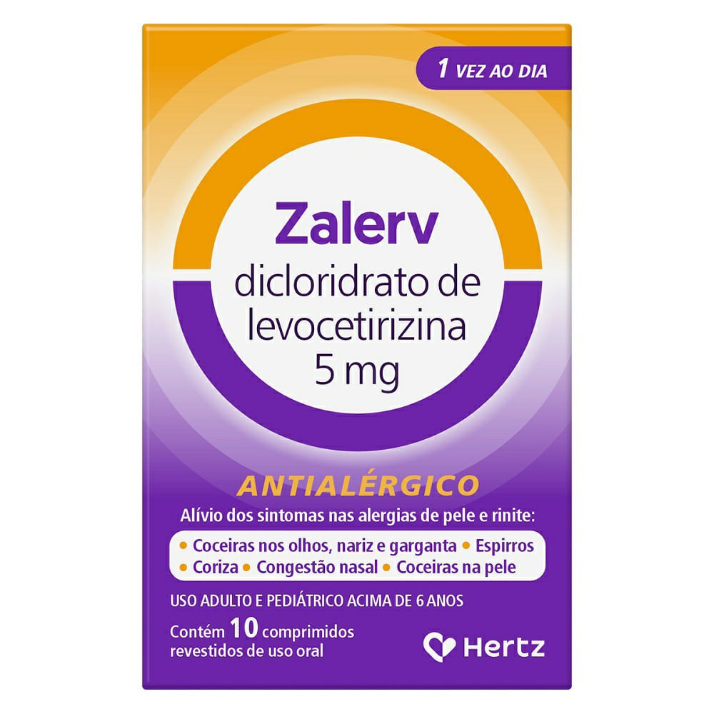 Zalerv 5mg Kley Hertz 10 Comprimidos