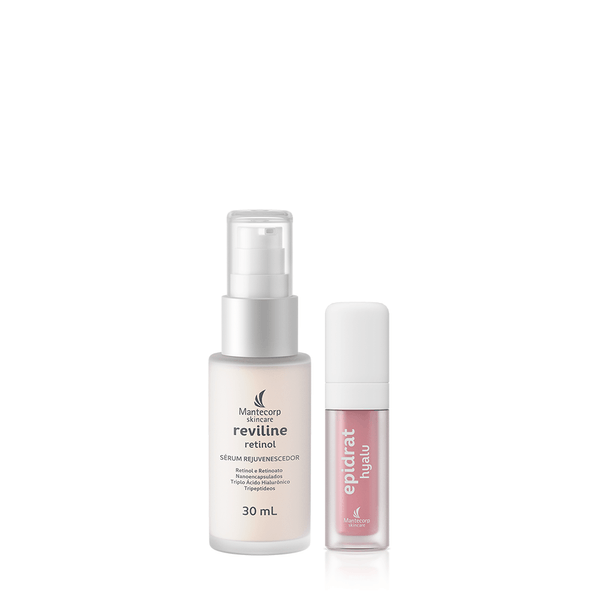 Kit Rejuvenescedor Facial Retinol Sérum + Lip Oil Hidratante Sem Cor