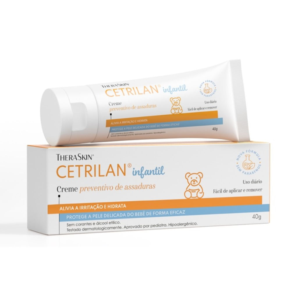 Creme Preventivo De Assaduras Theraskin Cetrilan Infantil 40g