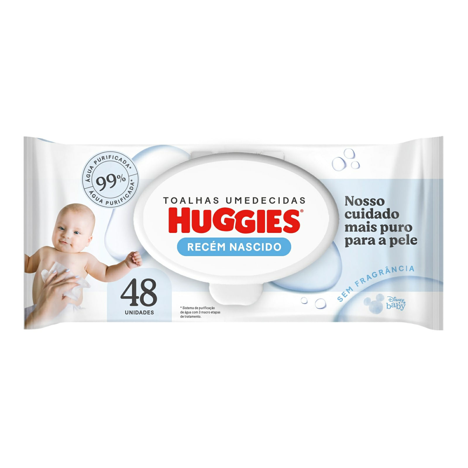 Lenços Umedecidos Huggies Recém-Nascido 48 unidades