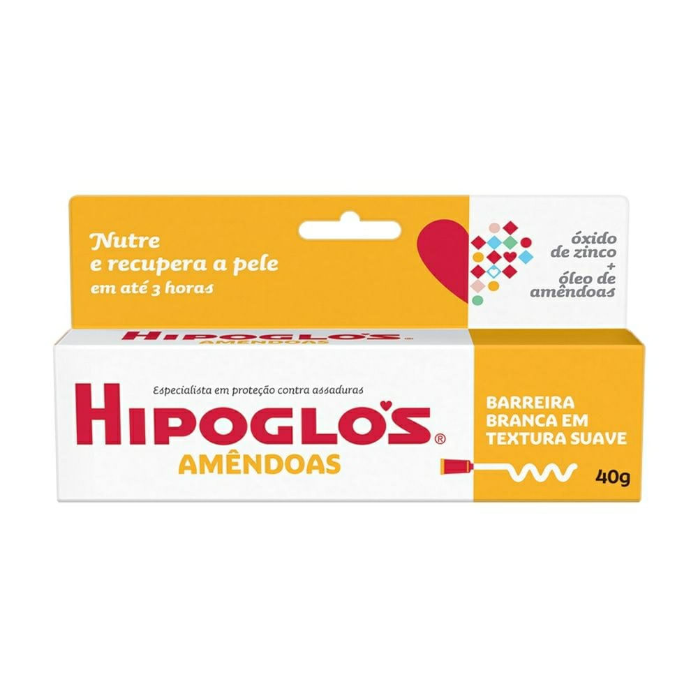 Creme Preventivo De Assaduras Hipoglos Amêndoas 40g