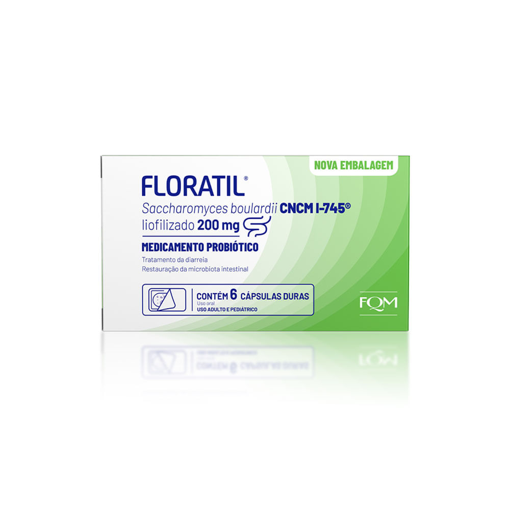 Floratil 200mg Fqm 6 Cápsulas Gel Dura