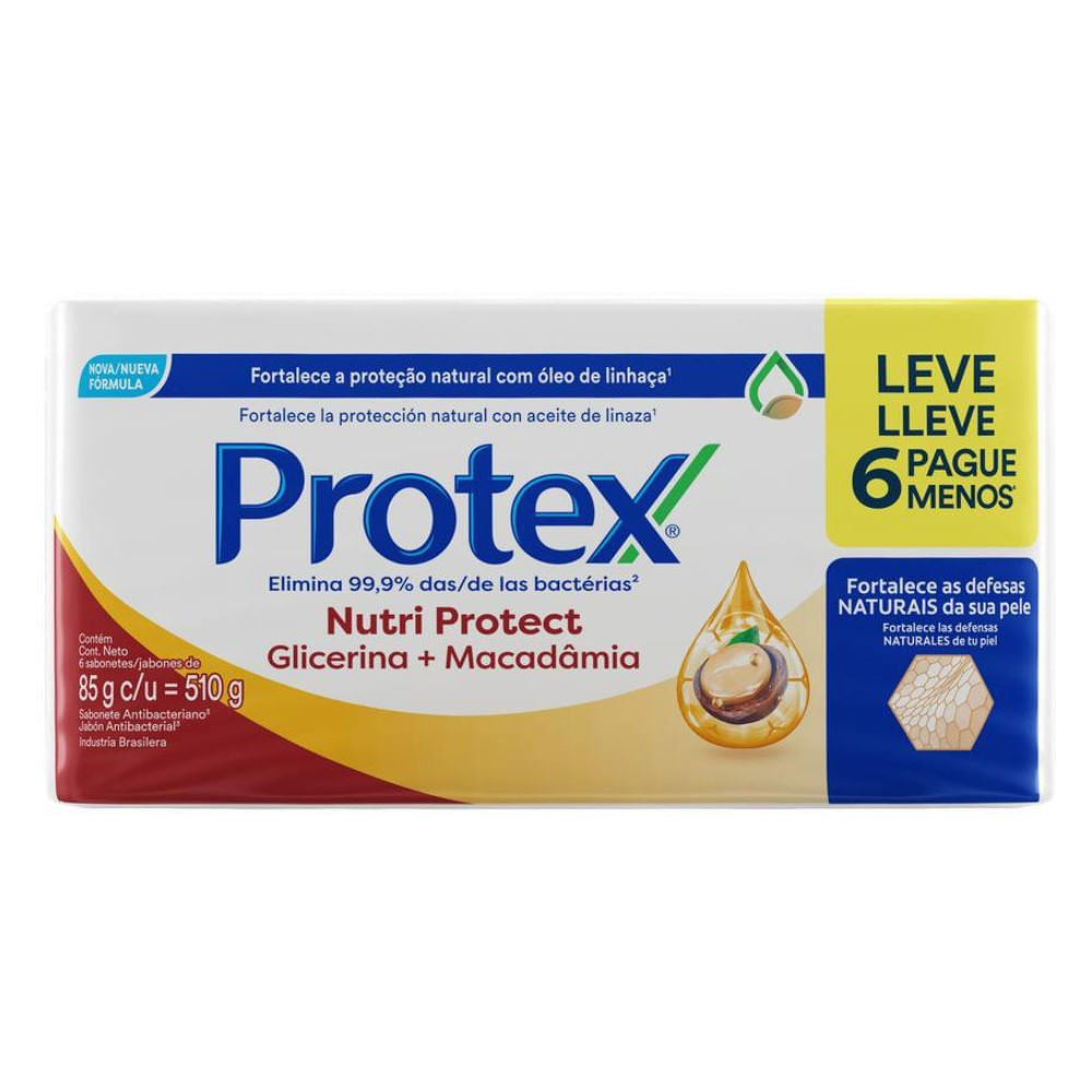 Sabonete em Barra Protex Macadâmia 85g Promo 6un c/ Desconto
