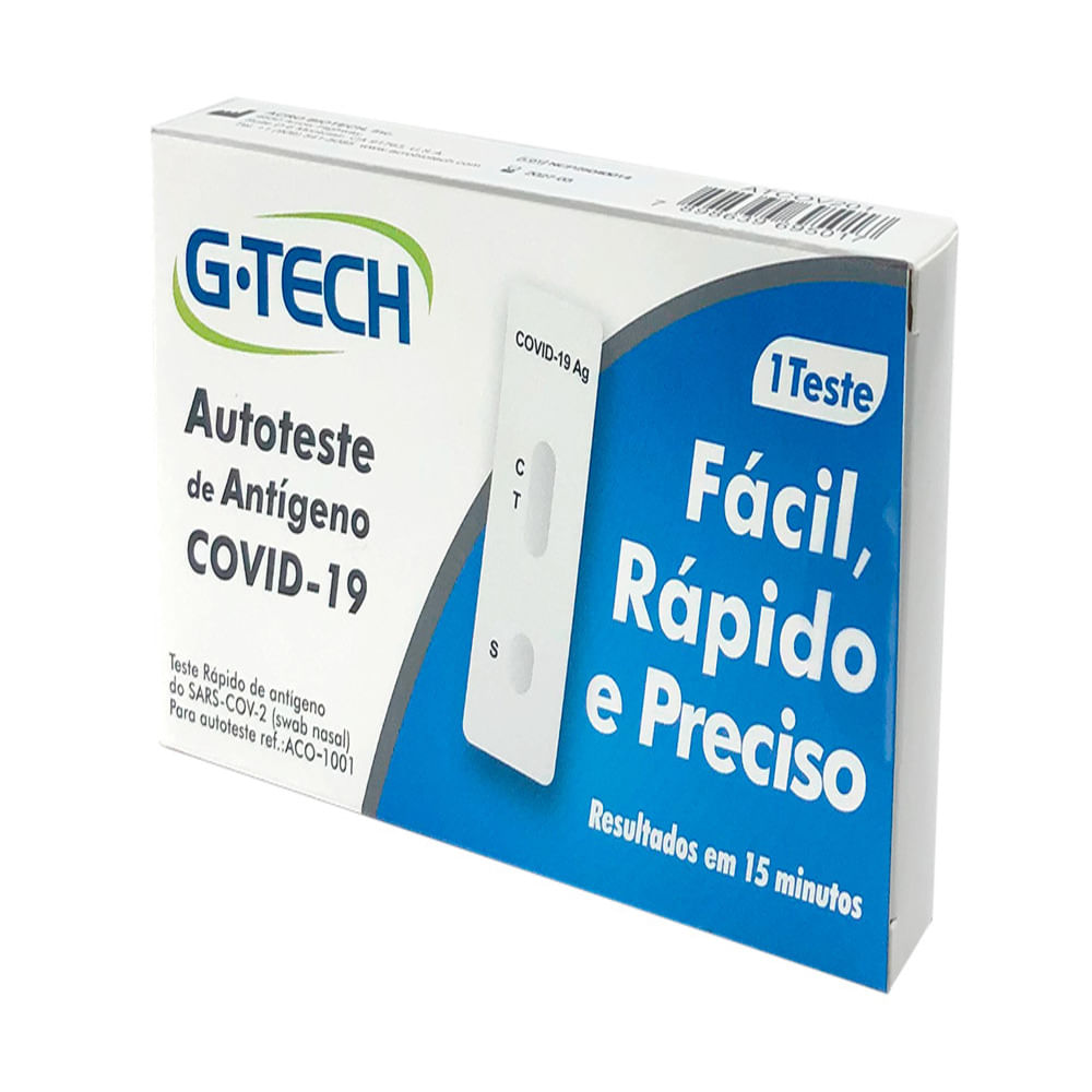 Autoteste de Antígeno Covid-19 com 1 Unidade