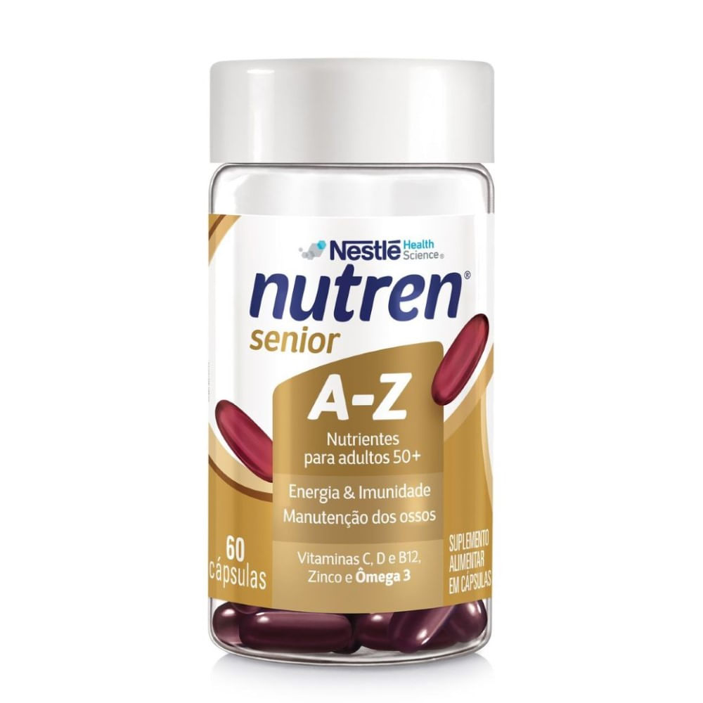 Suplemento Alimentar Nutren Senior A-Z Energia e Imunidade 60 Cápsulas