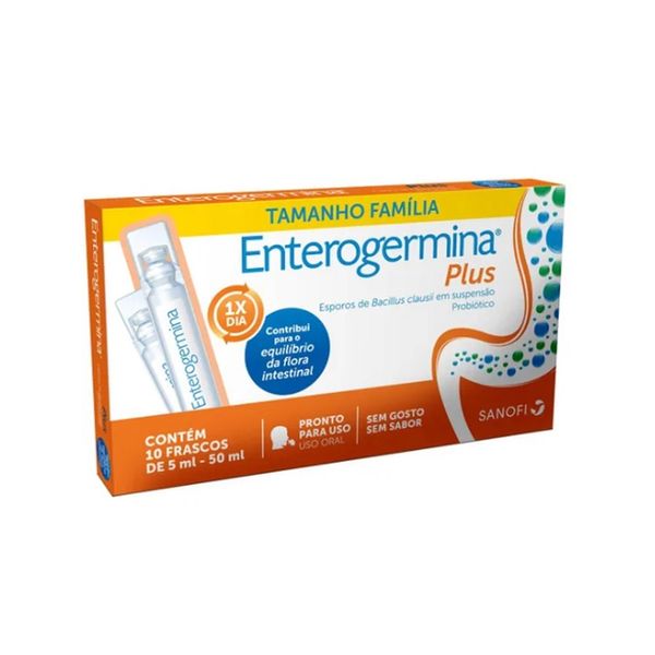 Enterogermina Sanofi 5ml 10 Flaconetes - drogariavenancio