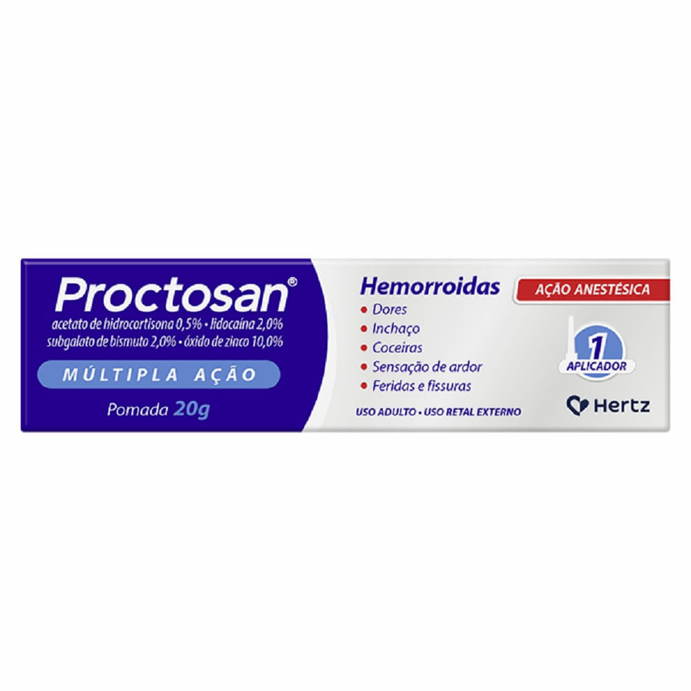 Proctosan Pomada 20g com 1 Aplicadores