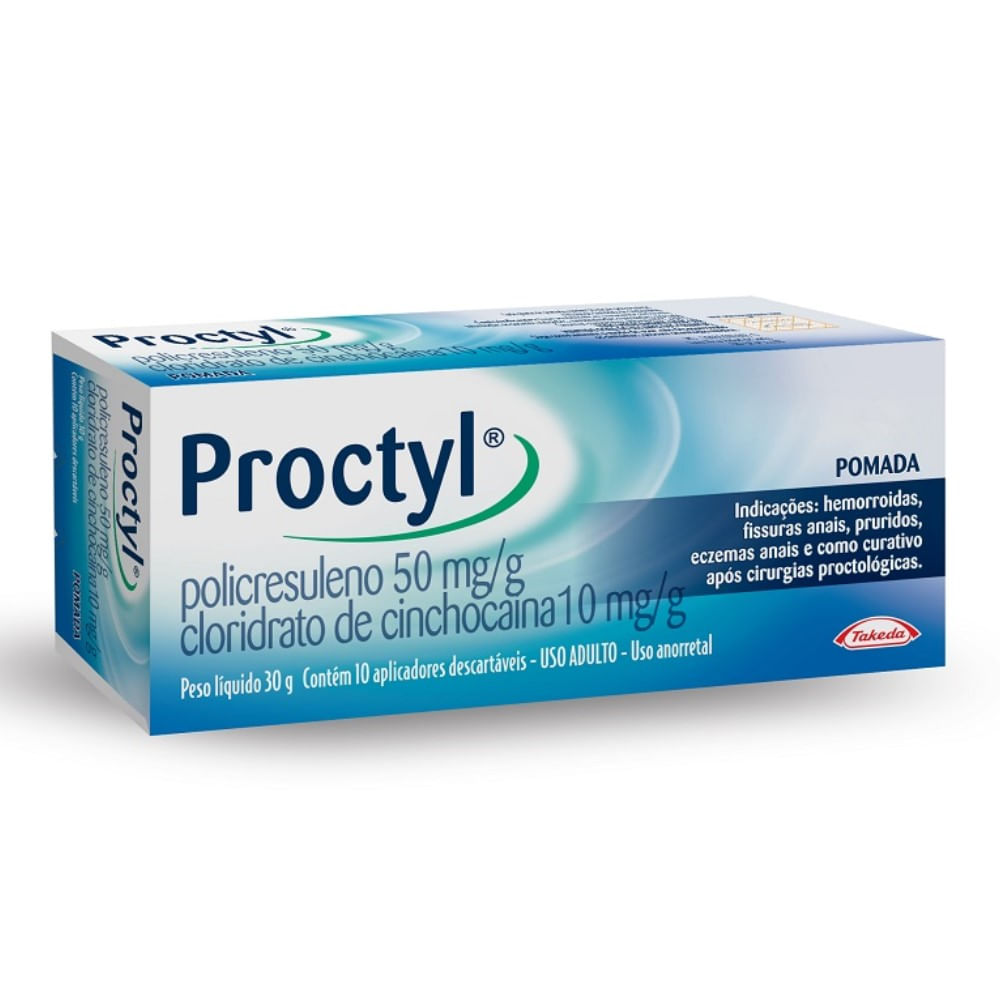 Proctyl Takeda Pomada 30g + 10 aplicadores