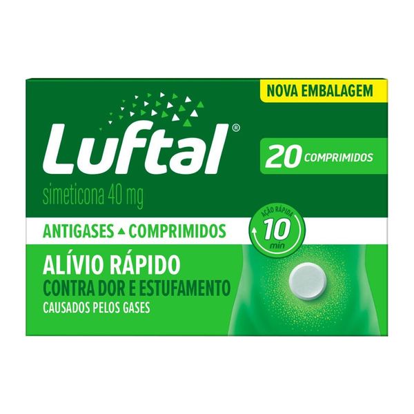 Luftal Simeticona 40mg 20 Comprimidos