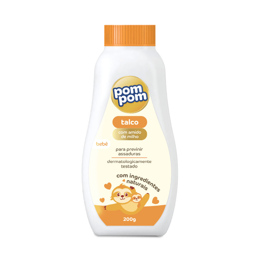 Talco Infantil Prevenção de Assaduras Pom Pom 200g