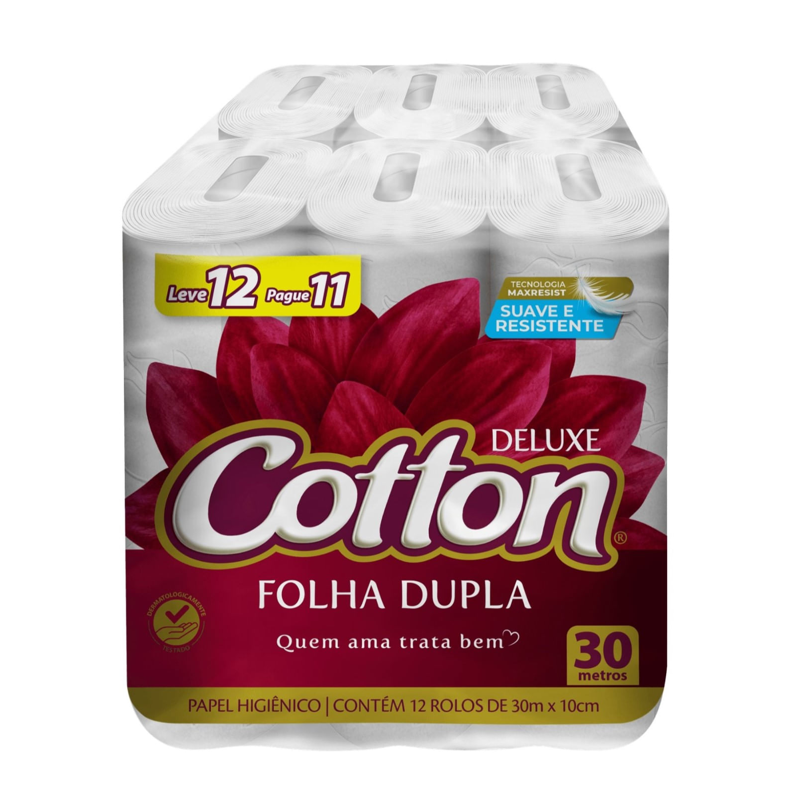 Papel higiênico Cotton FD Compacto Leve 12 Pague 11