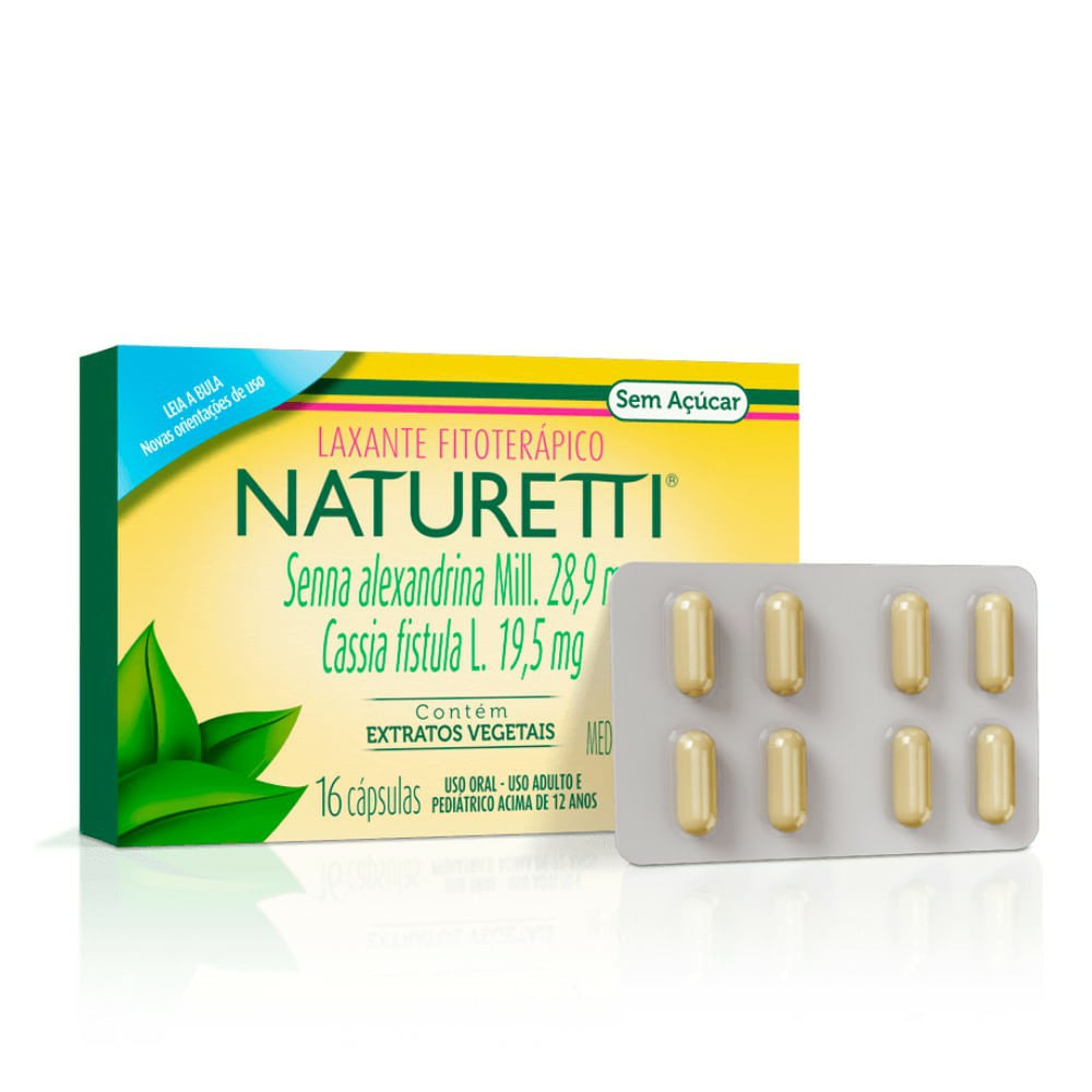 Naturetti Laxante Fitoterápico 16 Comprimidos