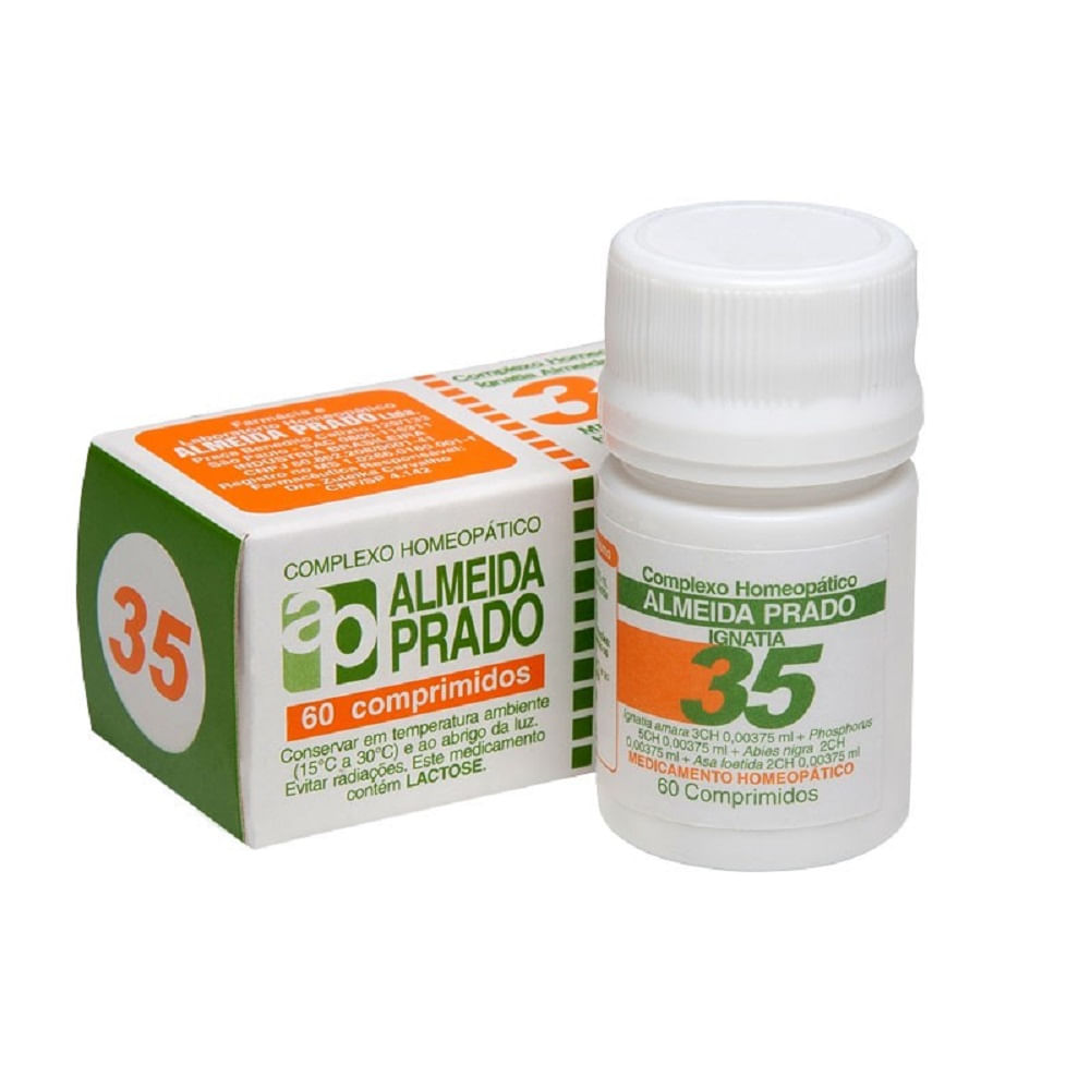 Complexo 35 Homeop&aacute;tico Alemida Prado 60 Comprimidos