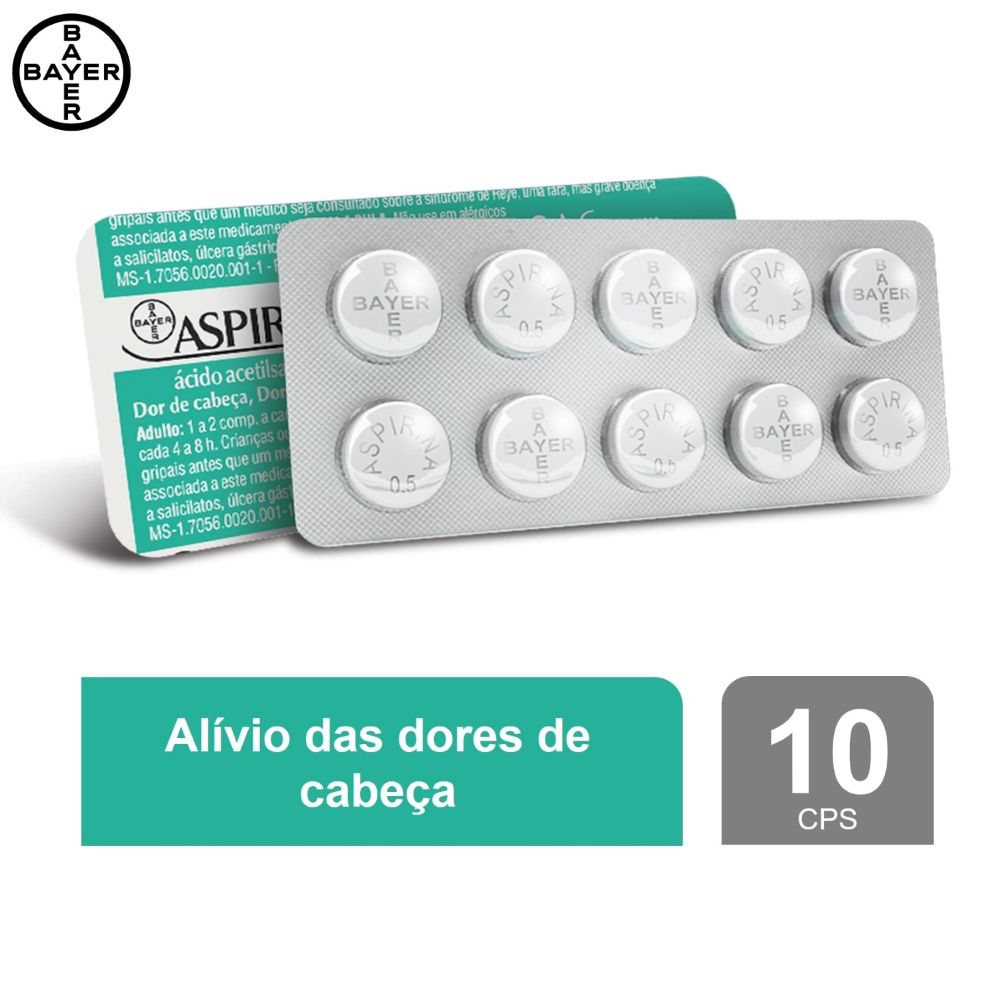 Aspirina 500mg Bayer 10 comprimidos