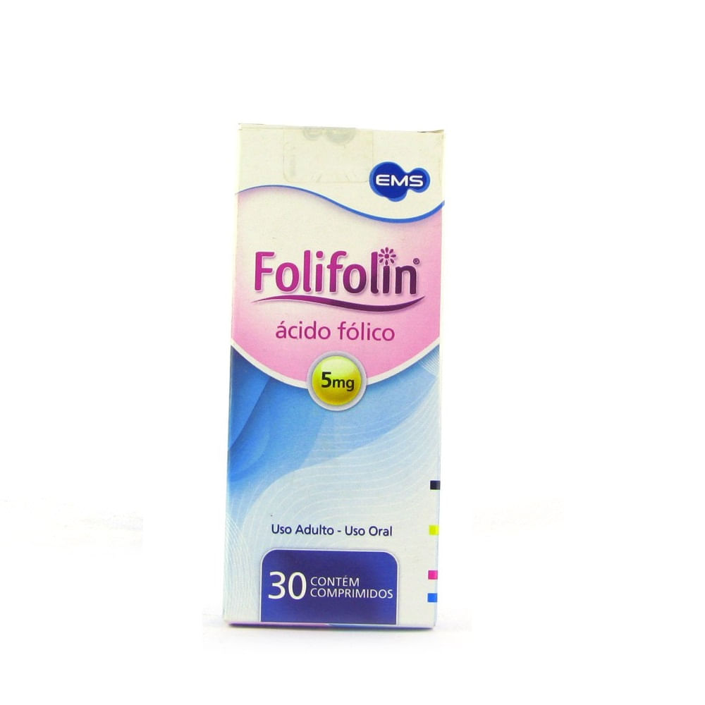 Folifolin 5mg Com 30 Comprimidos