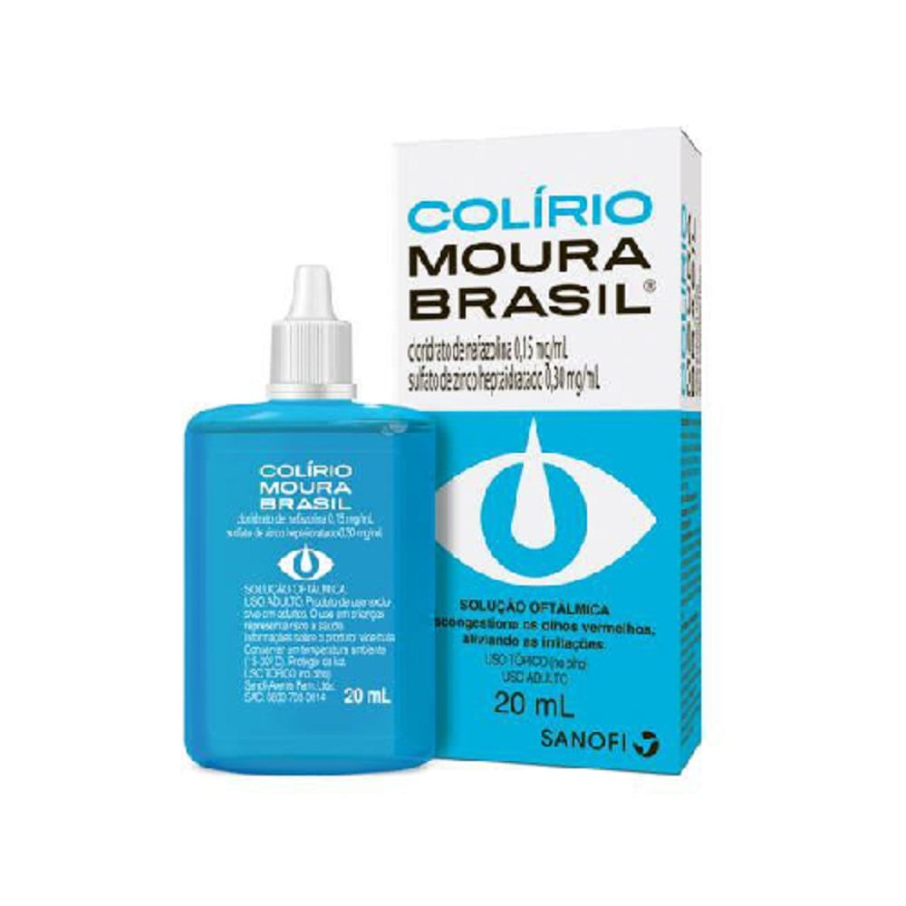 Col&iacute;rio Moura Brasil 20ml Solu&ccedil;&atilde;o