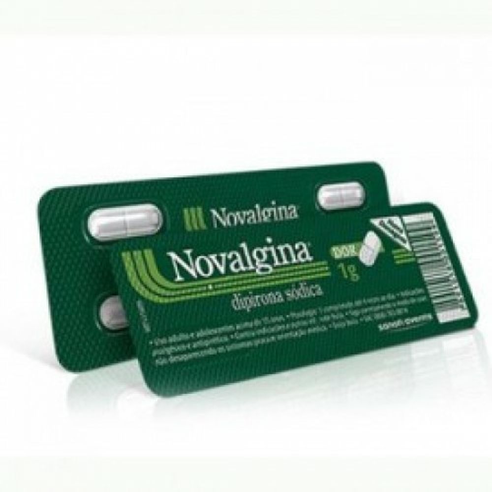 Analg&eacute;sico e Antit&eacute;rmico Novalgina 1g 4 Comprimidos