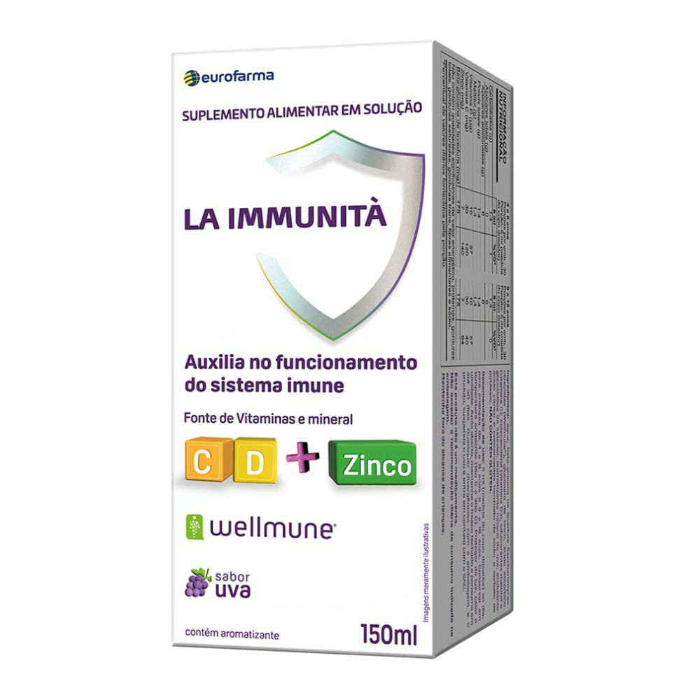 Suplemento Alimentar La Immunità Eurofarma Uva 150ml