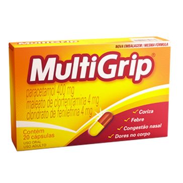 Multigrip Multilab 20 Cápsulas - drogariavenancio