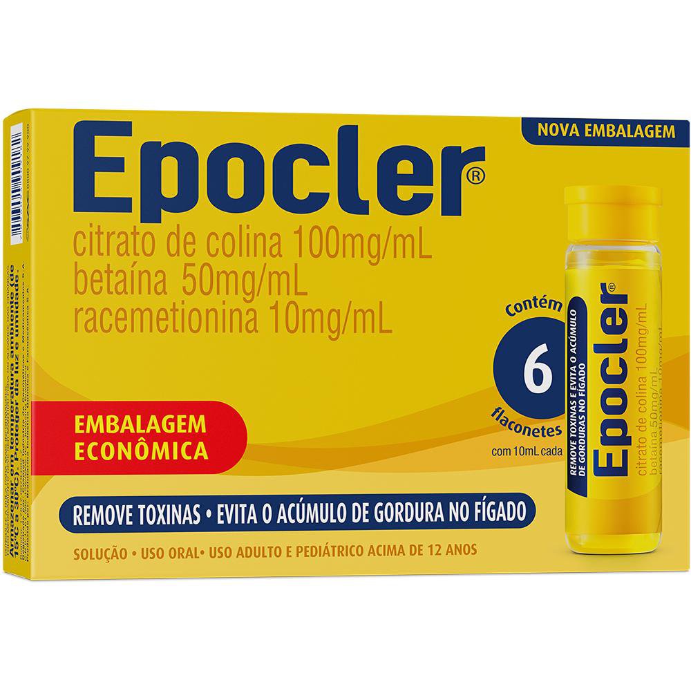Epocler Sabor Abacaxi Caixa 6 unidades 10ml/cada