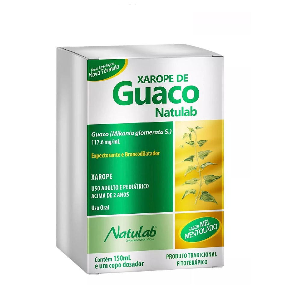 Xarope Guaco Sem A&ccedil;ucar 150ml Natulab