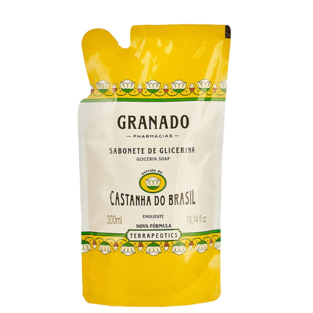Sabonete Líquido de Glicerina Granado Terrapeutics Castanha Do Brasil Refil 300ml