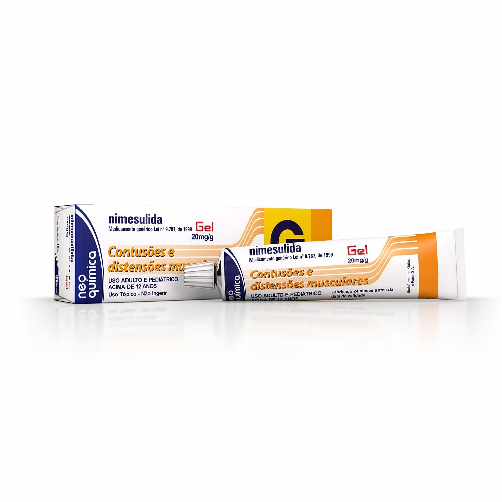 Nimesulida Gel Neo Qu&iacute;mica Gen&eacute;rico 20mg/g 40g