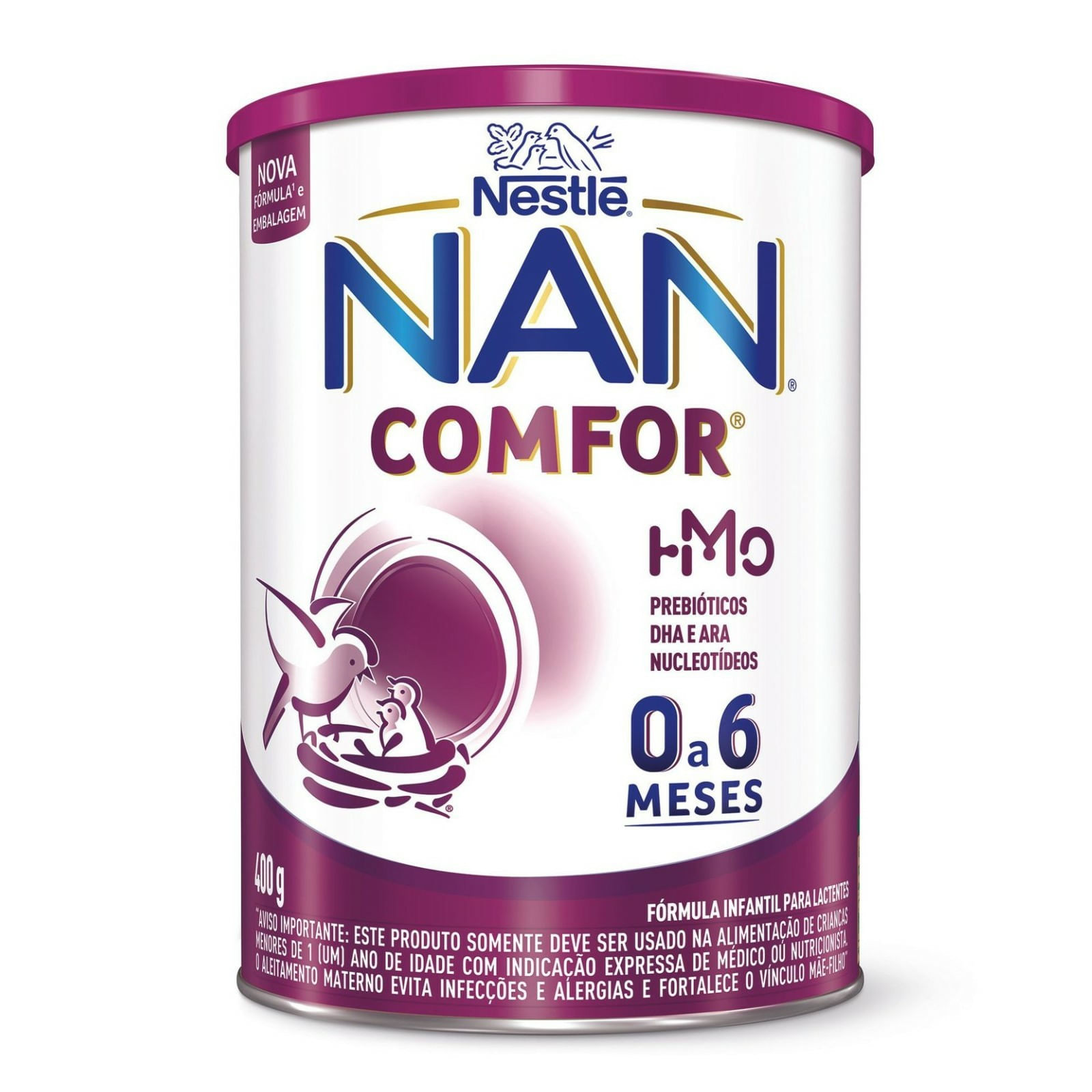 Fórmula Infantil NAN Comfor HMO de 0 a 6 Meses 400g