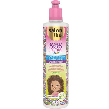 Ativador De Cachos Salon Line Sos Cachos Kids Camomila E Aloe Vera 300ml Drogariavenancio
