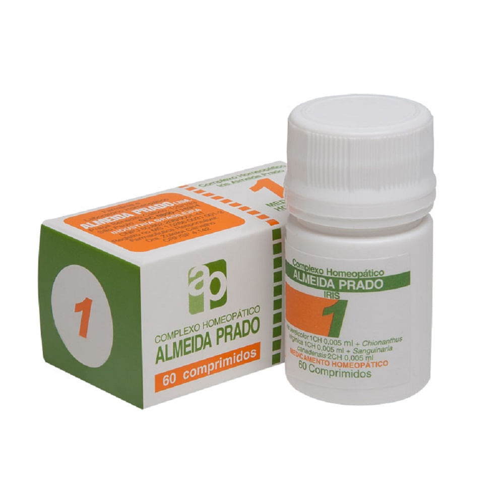 Complexo 1 Homeop&aacute;tico Almeida Prado 60 Comprimidos