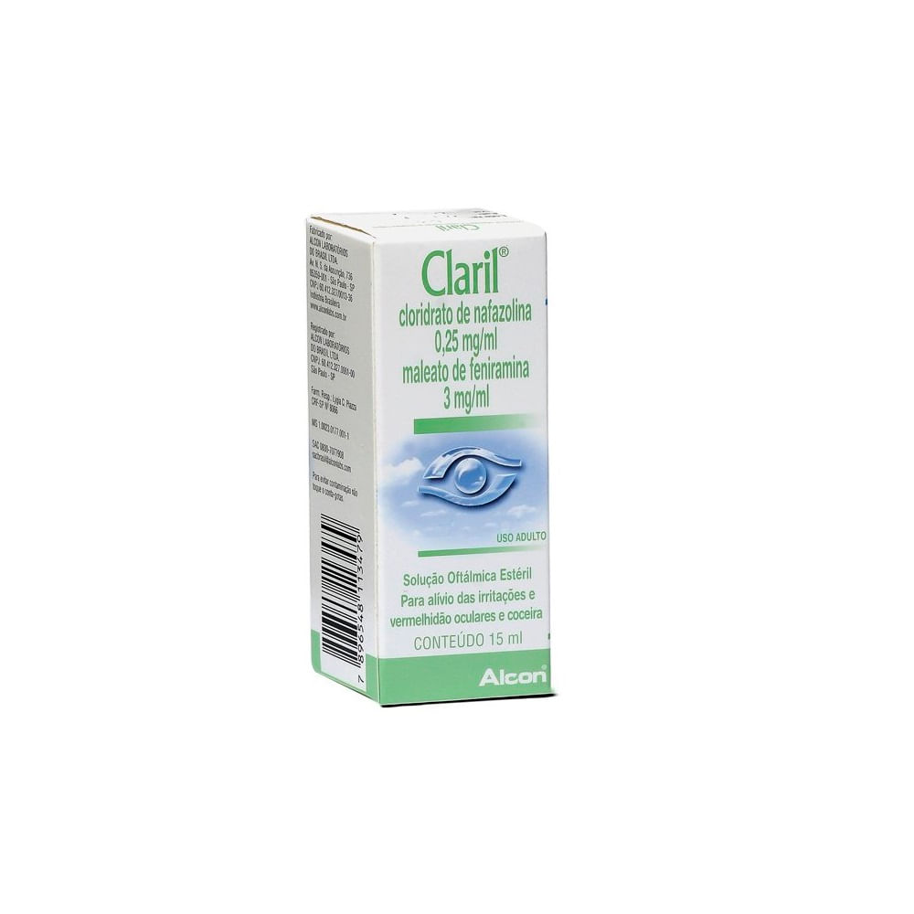 Claril Alcon Solu&ccedil;&atilde;o Oft&aacute;lmica 15ml