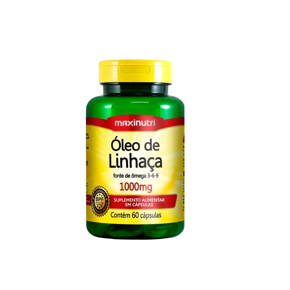 OLEO LINHACA MAXINUTRI 1000MG 60 CAPS