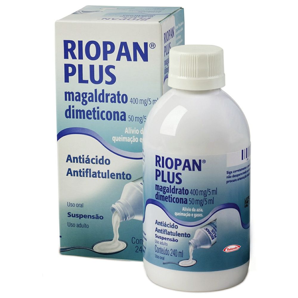Riopan Plus 80mg Takeda 240ml Suspens&atilde;o