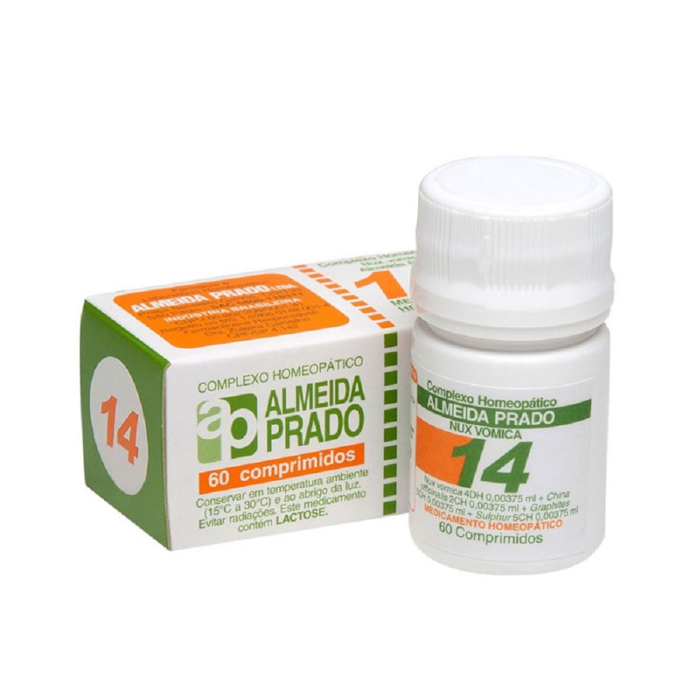 Complexo 14 Homeop&aacute;tico Almeida Prado 60 Comprimidos