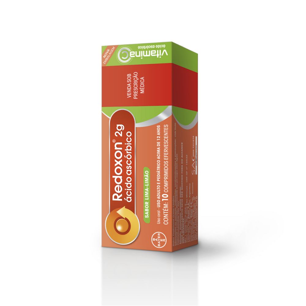 Redoxon 2g Bayer 10 Comprimidos Efervescentes