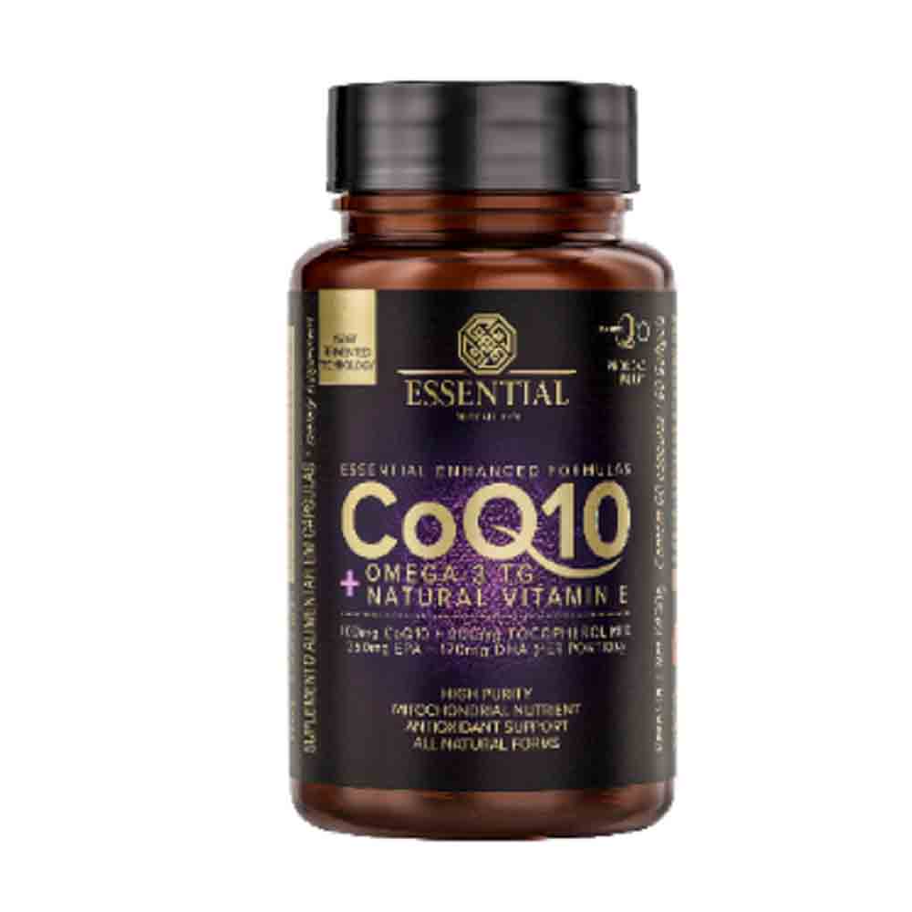 Coq10 Essential Nutrition + Omega 3tg + Vitamina E 60 Cápsulas