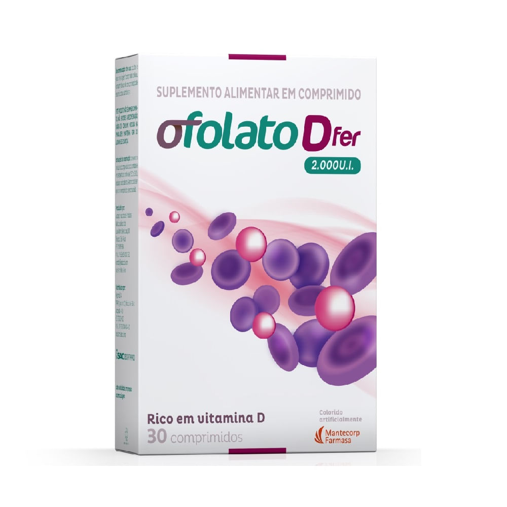 Ofolato D Fer 2000UI 30 comprimidos