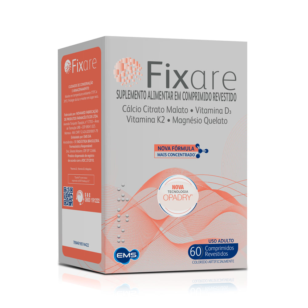 Suplemento Vitam&iacute;nico Fixare 60 comprimidos