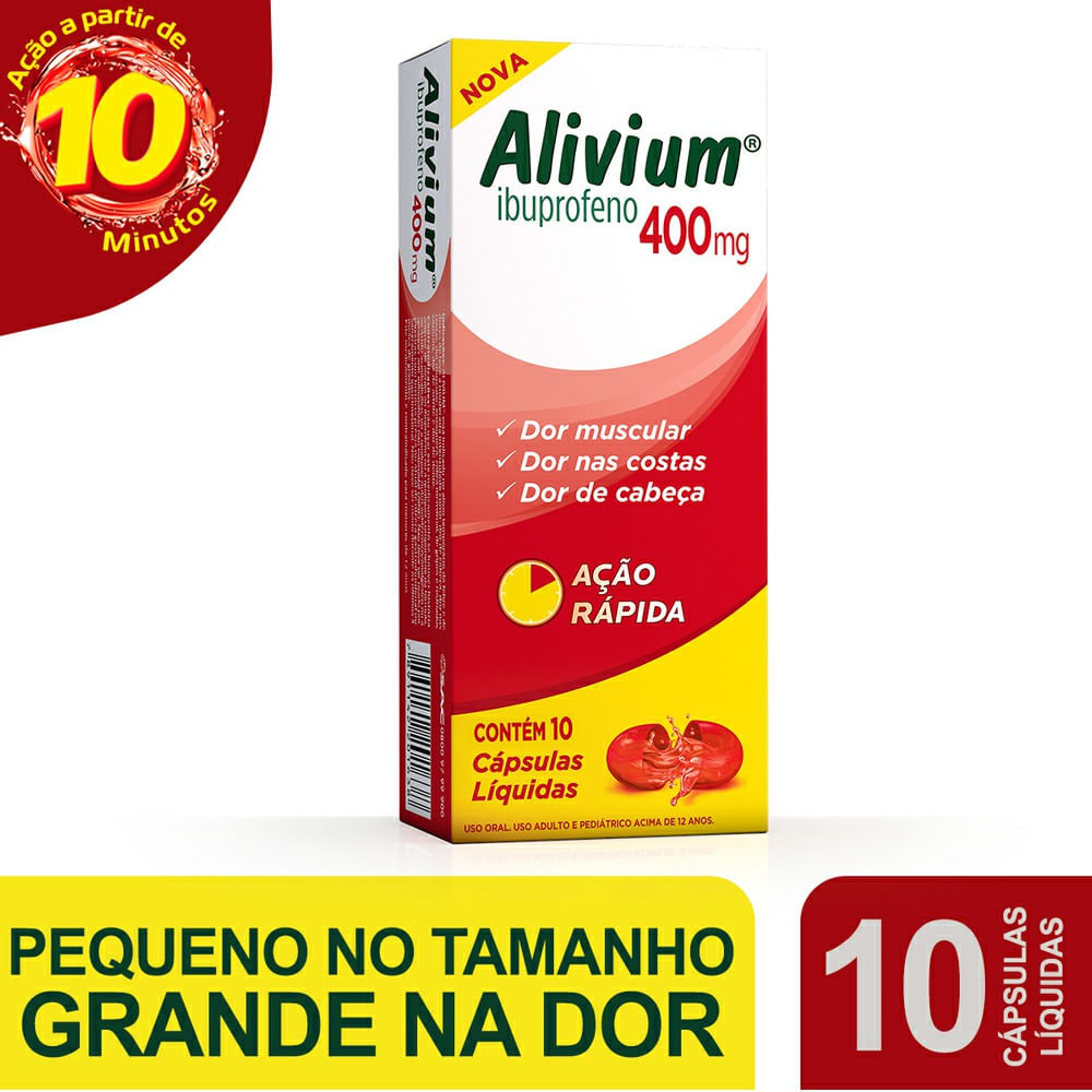 Alivium 400mg 10 C&aacute;psulas L&iacute;quidas