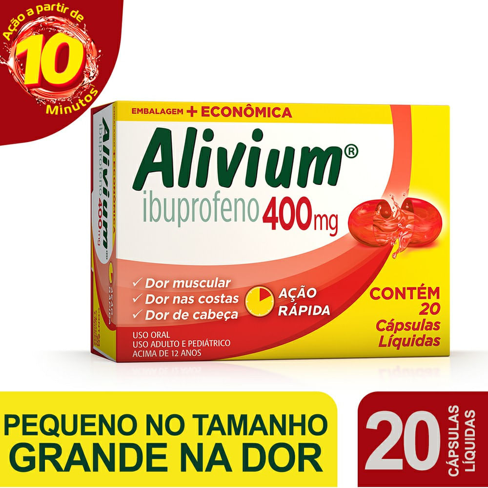 Alivium 400mg 20 C&aacute;psulas Gel